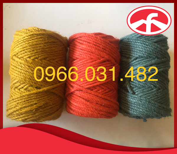 Sợi đay xe màu